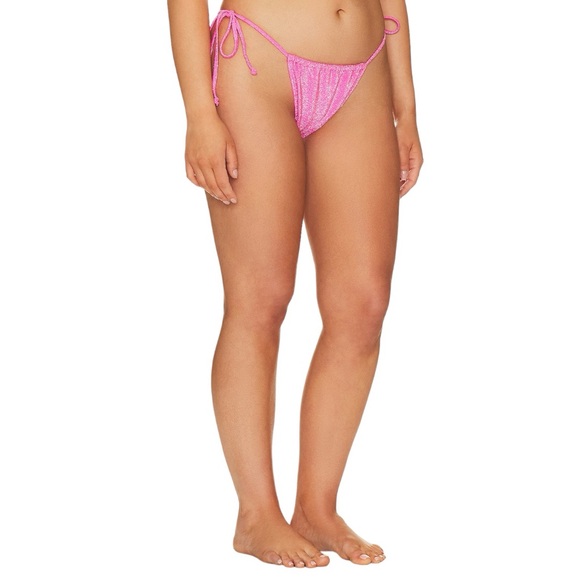 New Good American Sparkle Tiny Ties Bottom in Knockout Pink
Size 6 - Picture 6 of 9